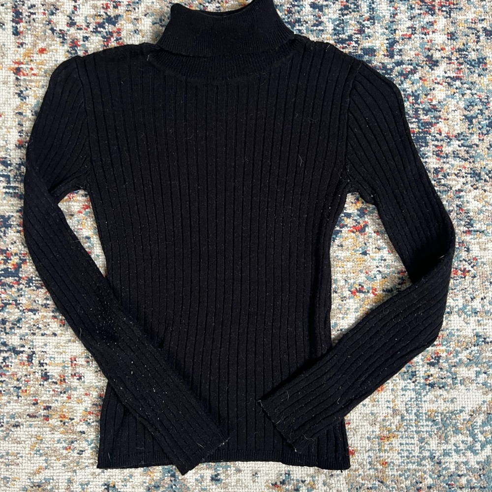 Primark girls turtleneck - Black and Light Biege - Picture 8 of 10